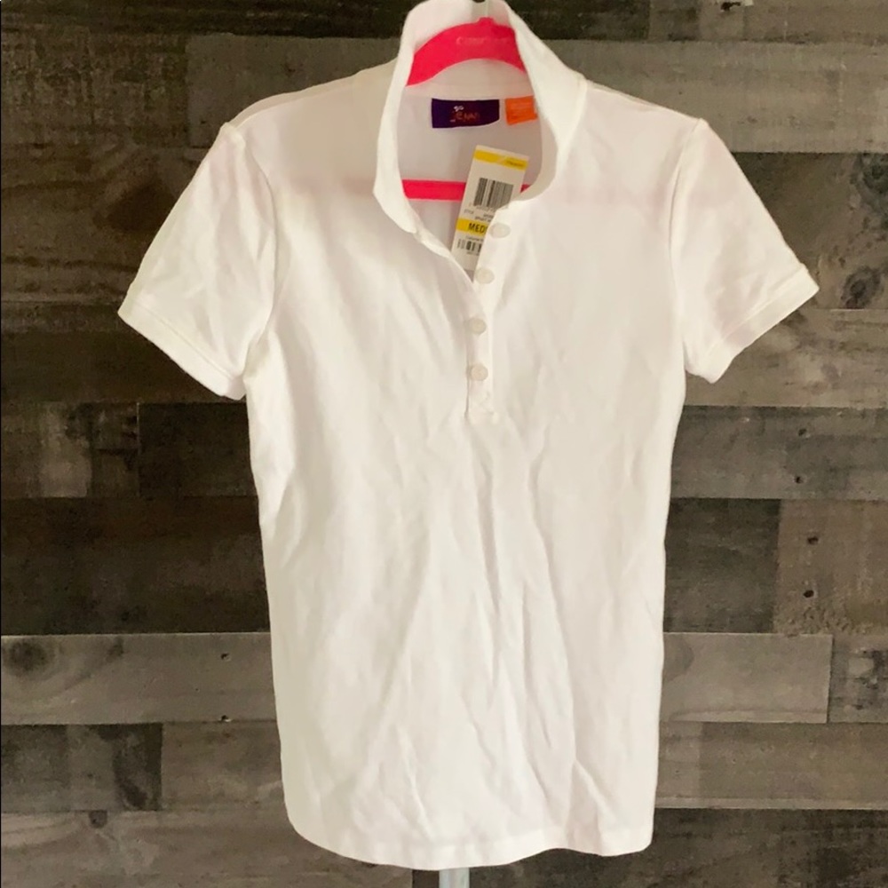 Girls White Polo